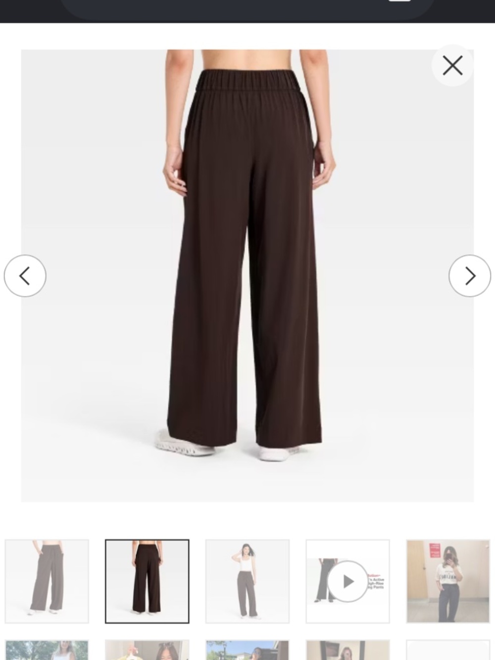 NWT All In Motion Active Light High-Rise Pocketed Wide Leg Pants (Large) - Picture 15 of 16